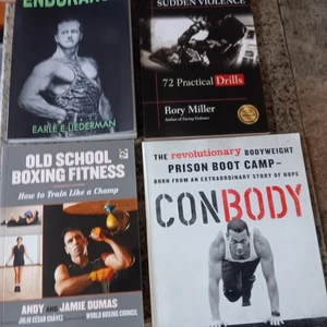 BOXING FIGHTING 4 BOOKS ENDURANCE CONDITIONING TRAINING SPEED STRENGTH MMA POWER - Picture 1 of 9