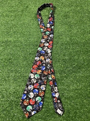 Corbata con logotipos del equipo de la NFL FUTBOL 100 % poliéster vintage hecha en EE. UU. Foto 1 de 4