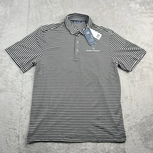 Cortador de polo mediano a rayas ECKERD COLLEGE para hombre y logotipo bordado Buck nuevo con etiquetas - Imagen 1 de 10