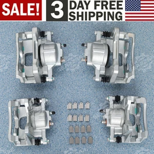 Front & Rear Disc Brake Calipers w/ Bracket for 2008-2017 Jeep Wrangler Nitro A - Picture 1 of 10