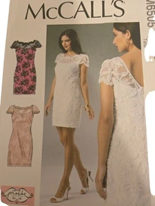 MCCALLS M6505 Phoebe Couture Dress Lace SIZES 6 8 10 12 14 LINED DRESS *UC/FF - Picture 1 of 6