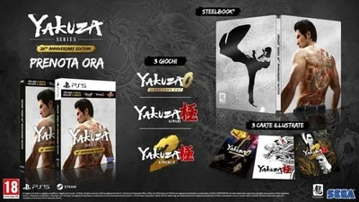 YAKUZA SERIES 20TH ANNIVERSARY EDITION PS5 PLAYSTATION 5 EDIZIONE ITALIANA NUOVO
