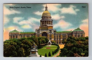 Postal de recuerdo antigua vintage de Austin TX-Texas, Capitolio del Estado, c1950 - Imagen 1 de 2