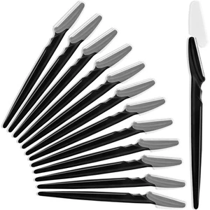 12 Pcs Portable Eyebrow Razors Exfoliating Dermaplaning Tools Eyebrow Shaver - Picture 1 of 7