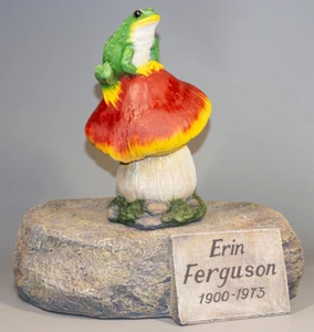 Urna de rana hongo cenizas humanas recuerdo funeral adulto cremación estatua conmemorativa - Imagen 1 de 10