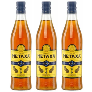 Metaxa 3 Sterne 3x 0,7l Flasche | Griechischer Weinbrand | Original Metaxa | 33% - Bild 1 von 1