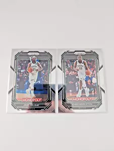 Milwaukee Bucks lot Jrue Holiday Khris Middleton 2022-23 Panini Prizm Monopoly - Picture 1 of 2