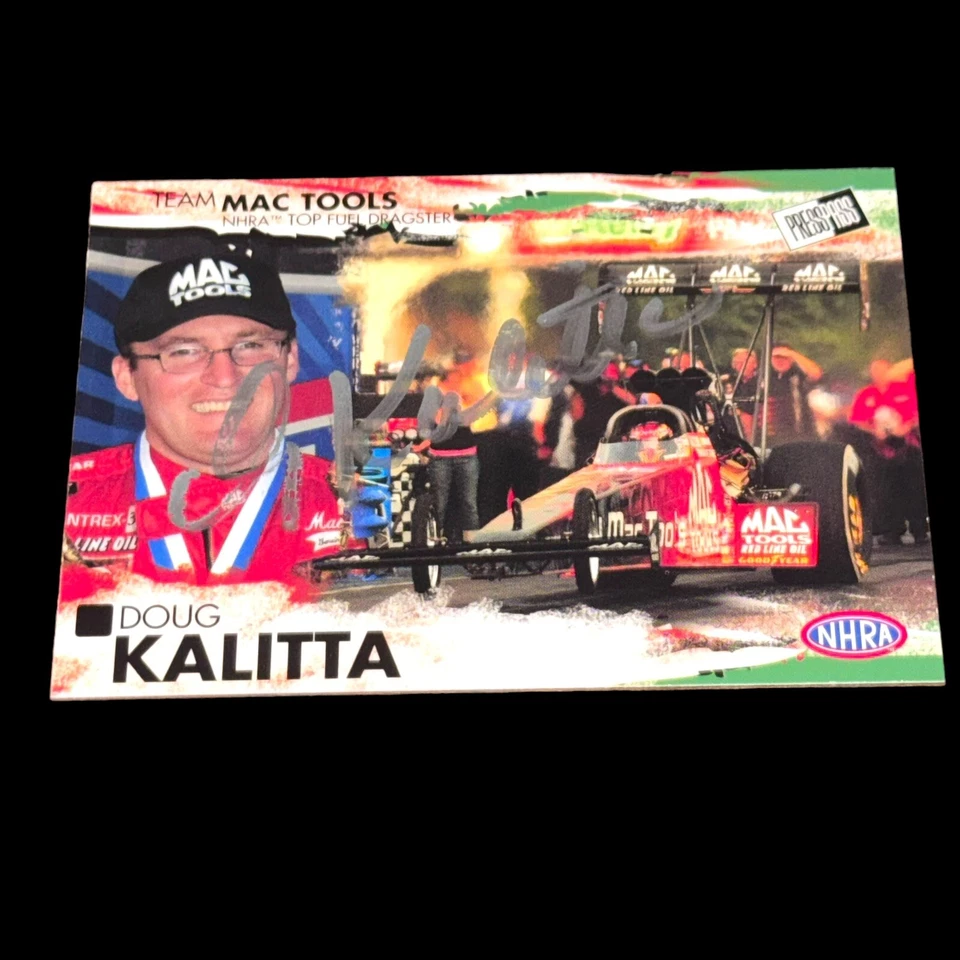 Doug Kalitta 2005 PRESS PASS RACING #5 autographed TOP FUEL NHRA card RARE - Image 1 of 1