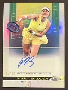 2024 TOPPS CHROME PAULA BADOSA #TCA-PBA REFRACTOR AUTOGRAPH AUTO @ 15/99 @ - Picture 1 of 2