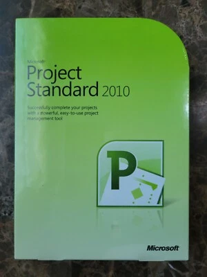 NEW SEALED Microsoft Project Standard 2010 Full Version RETAIL  Box - Image 1 of 3