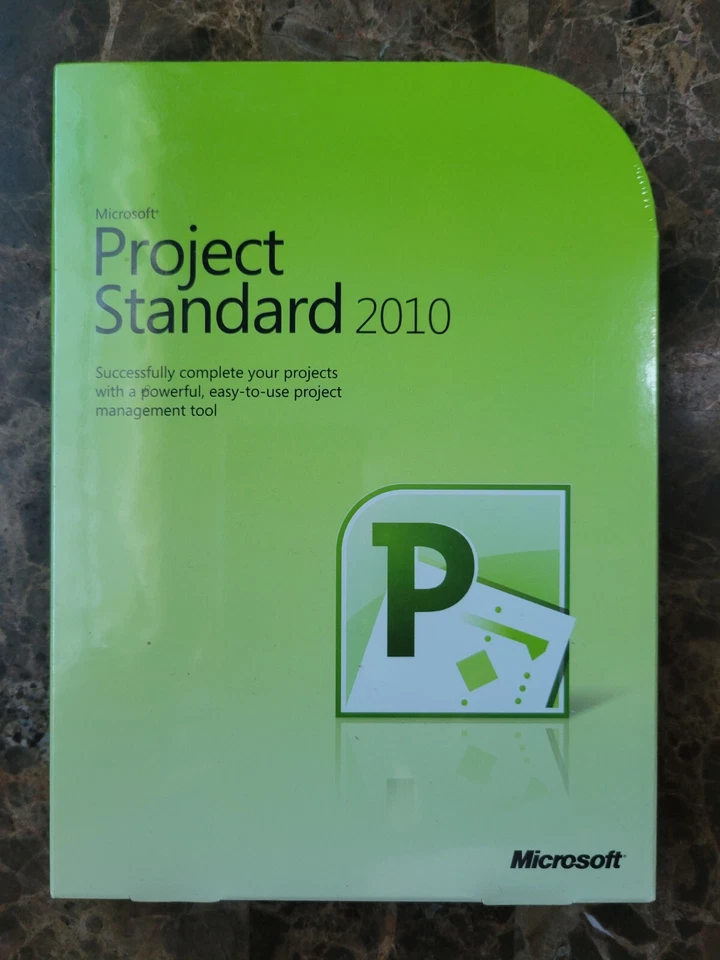 NEW SEALED Microsoft Project Standard 2010 Full Version RETAIL  Box - Image 1 of 3