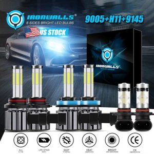 Faro LED combo de 6 lados 6 k para Dodge Ram 1500 2500 3500 2009-2018 - Imagen 1 de 12