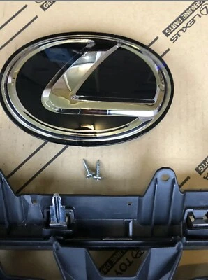 LEXUS GX460 GRILL EMBLEM 2020 2021 2022 SHINY FITS UPPER OEM EMBLEM ONLY (READ) - Image 1 of 4