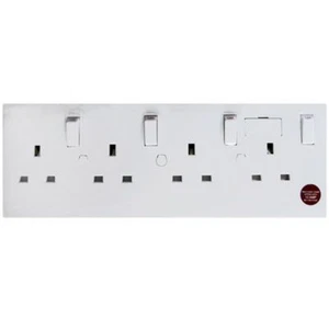 CONVERT 1 OR 2 to 4 INDIVIDUALLY SWITCHED ELECTRICAL SOCKETS UK MAINS - Imagen 1 de 7
