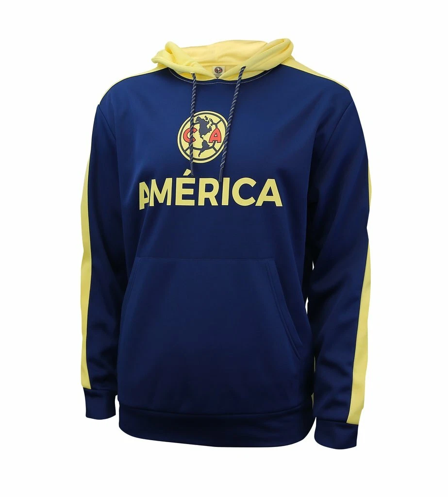 Official Club America Full Zip Hoodie – Licensed Yellow Hooded Sweatshirt For Adults & Youth