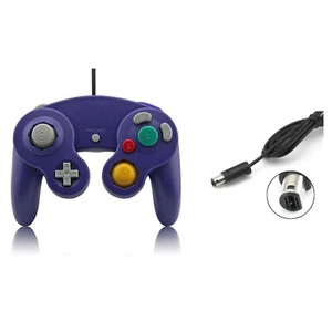 Manette Pad Joystick filaire Pour Console Nintendo GameCube & Wii - Violet - Picture 1 of 8