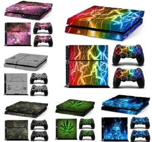 Adesivo skin per per Sony PlayStation 4 PS4 cover skin vinile decalcomania cover avvolgente - Foto 1 di 19