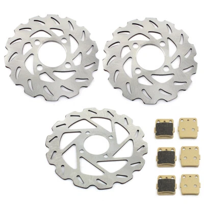 Disques de frein Avant Arrière Plaquettes pour Yamaha YFM 350 R Raptor 2004-2013 - Image 1 of 4