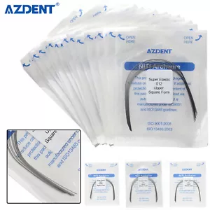 AZDENT Dental Orthodontic Super Elastic Nitinol Arch Wires Square Round Shape - Picture 1 of 82