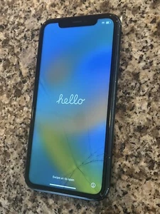 Apple iPhone XR - 64GB - Black (T-Mobile Locked) Fully Functional Broken Screen - Picture 1 of 2