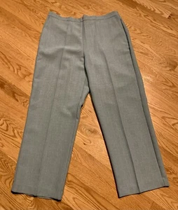 Alfred Dunner Womens Pants 14 Short Seafoam Blue NEW Elastic Waist Straight Leg - Picture 1 of 9