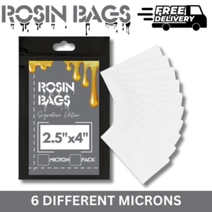 Rosin Mesh Filter Bags 2.5" X 4" - 6 Microns 25u 37u 70u 90u 120u - 5 or 10 Pack - Picture 1 of 7