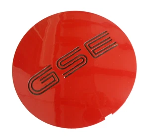 90244905 CENTER CAP red 1989-93 Pontiac LeMans GSE NOS GM - Picture 1 of 9
