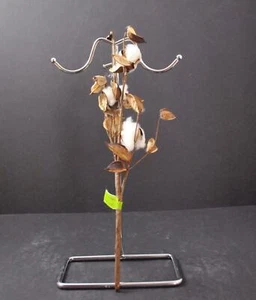 Neu mit Etikett künstliche Baumwolle Blume Spray Dekoration Arrangement ca. 16" GD15 - Bild 1 von 12