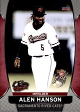 2018 Sacramento River Cats Choice 9 Alen Hanson Dominican Republic Baseball Card