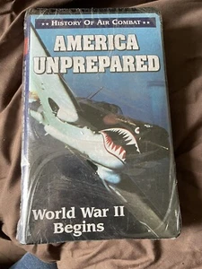 SEALED VHS History Of Air Combat America Unprepared World War II Begins - Picture 1 of 2