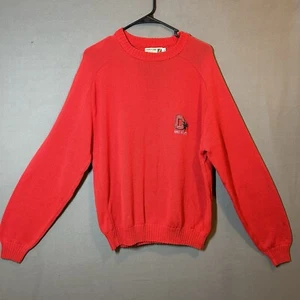 VINTAGE Ohio State Sweater Adult XL Red Logo 7 Cotton 80s - Picture 1 of 11