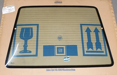 Original Opel GM Luna Trasera Calentado Verde Tintado Ascona C-90287182 - Imagen 1 de 4