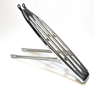 VINTAGE 9 LOCH CHROM FAHRRAD HECKTRÄGER SCHUTZBLECHTRÄGER 21'' X 4 1/4 NOS - Bild 1 von 17