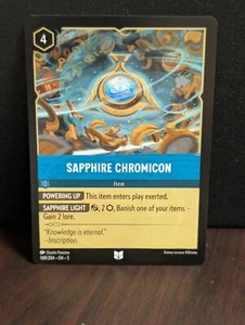 Disney Lorcana Shimmering Skies Sapphire Chromicon 168/204 Non Foil - Picture 1 of 1