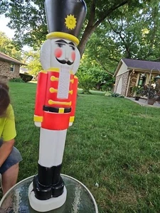 General Foam Nutcracker/Soldier  Blow Mold 40" Empire,Vintage Corded - Picture 1 of 10