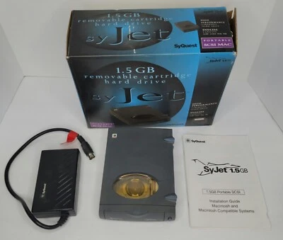 NOS 1.5GB Syquest Syjet Removable Cartridge Hard Drive Not Tested  - Image 1 of 4