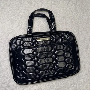 Aimee Kestenberg Hanging Black Quilted Nylon Cosmetic Travel Toiletries Bag - Picture 1 of 15