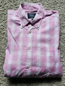 Charles Tyrwhitt Slim Fit Pink & White Plaid Dress Shirt Men's Size Medium - Picture 1 of 7