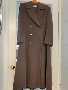 Gabardina Giorgio Armani Le Collezioni Marrón 100% Lana Virgen Talla 46 Italia - Imagen 1 de 13