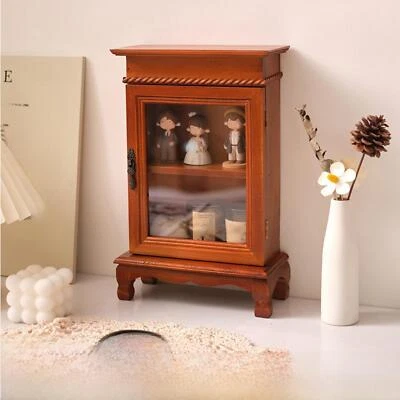 Small Desk Cabinet Farmhouse NightStand Box Bathroom Small Accent Cabinet - Image 1 of 4