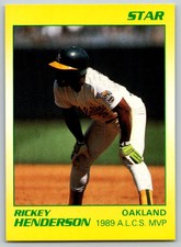 1990 Star Rickey Henderson Rickey Henderson Oakland Athletics #6