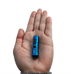 A2, 550 lm Mini Keychain Rechargeable Flashlight less than 1oz, RovyVon,PVD blue - Picture 1 of 9