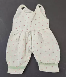Antica tuta vestiti bambola vintage pezzo unico cotone bianco fatta a mano anni 1880 - Foto 1 di 4