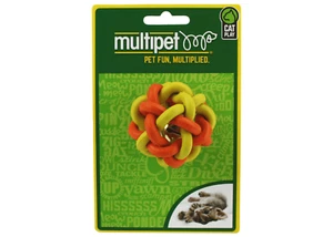 Multipet Nobbly Wobbly Cat Toy with Bell, 1. 75 in (Each Sold Separately)* - Picture 1 of 8