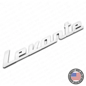For Maserati Chrome Levante Liftgate Nameplate SUV Logo Emblem Badges Sport - Picture 1 of 6