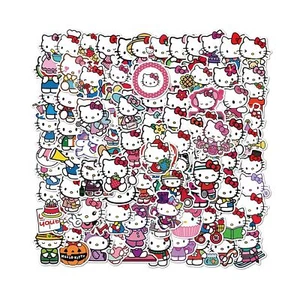 100Pcs Hello Kitty Stickers Pack Kitty White Theme Waterproof Sticker Decals ... - Picture 1 of 7