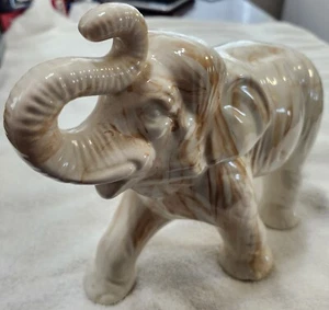 Authentic Alabama Clay, Elephant Ceramic Statue, Vintage 70s, 8 Inches Tall. - Picture 1 of 10