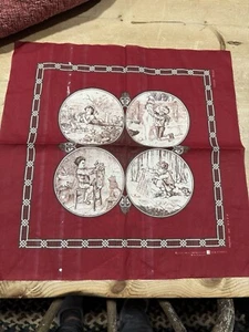 VINTAGE NEVER USED "MUSEE DE L'IMPRESSION" MULHOUSE SUR E'TOFFES 16 INCH SQ - Picture 1 of 10