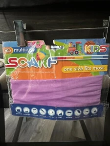 Kids Scarf By Royal Deluxe, Multi-Use, Fushia\pinkish One Size (8"x9.5"), New - Picture 1 of 4