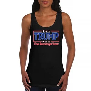 Donald Trump 2024 Revenge Tour Women's Tank Top MAGA 45 47 America First - Picture 1 of 36